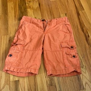 EUC Orange Express Cargo Shorts